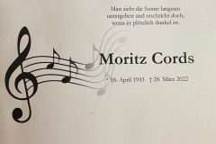 Trauerfeier Moritz Cords 14.04.2022